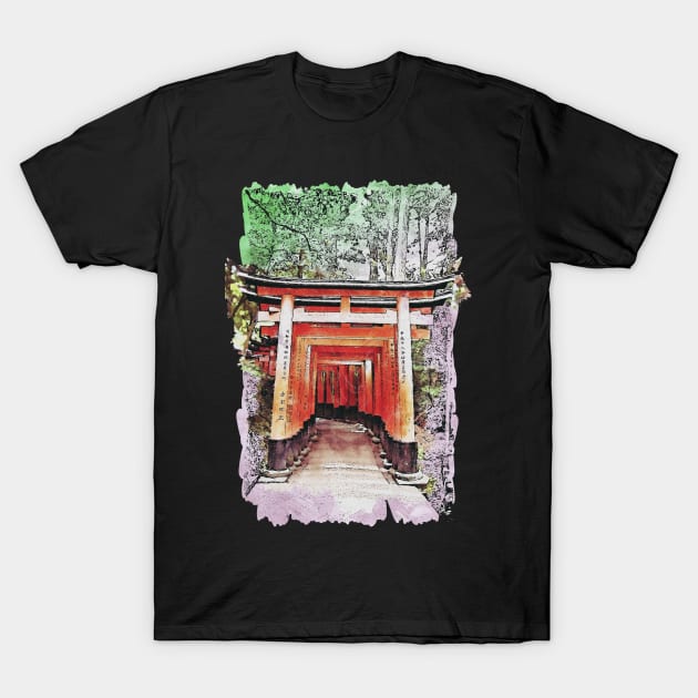 Fushimi Inari-taisha T-Shirt by KMSbyZet